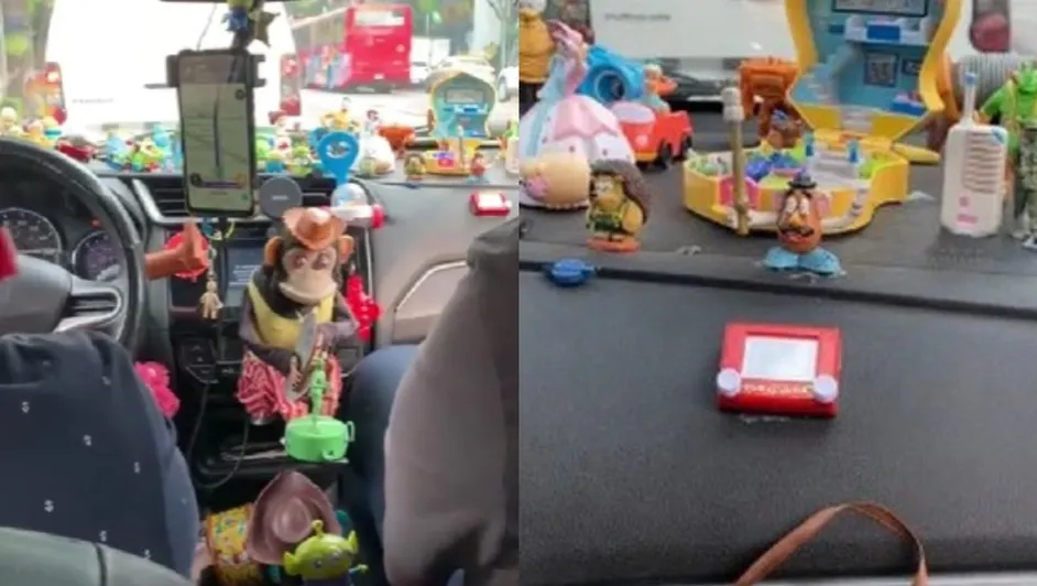 ¡Un amigo fiel! Conductor de Uber se vuelve viral por su increíble colección de Toy Story